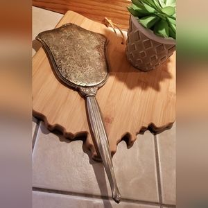 Vintage 1950's handheld vanity mirror